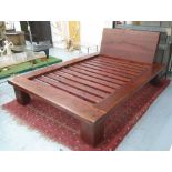 BESPOKE ARTISAN BED FRAME, Australian Cedarwood, 181cm W x 245cm L x 108cm H.
