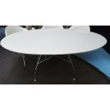 GLOSSY DINING TABLE, by Antonio Citterio with Glen Oliver for Kartell, 197cm x 125cm x 91cm approx.