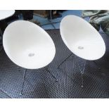 EROS TUB DINING CHAIRS, a set of six, by Phillipe Starke for Kartell, 82cm H.