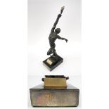 ENZO PLAZZOTTA (1921-1981), 'Spirit of Freedom', bronze with a dark brown patina,
