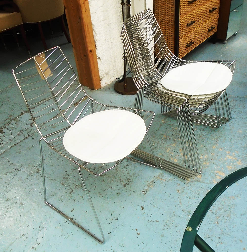 LEAF CHAIRS, a set of six, J. Altherr and M. Mdina for Arper.