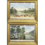 AFTER CANALETTO, 'St James' Park' and 'Buckingham House in St James' Park',