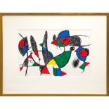 JOAN MIRO, Untitled, original lithograph, 1975, printed by Mourlot, from an open unsigned edition,
