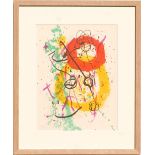 JOAN MIRO, Untitled, original lithograph, 1961, printed by Maeght, 31cm x 24cm, framed and glazed.