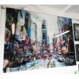 PHOTOPRINT, of Times Square, New York, on acrylic, 160cm x 120cm.