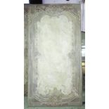 PAINTED WALL PANEL, in a Neo-classical style with foliate and floral details, 236cm x 123cm.