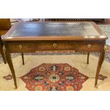 BUREAU PLAT, French transitional design mahogany, walnut,