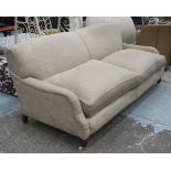 ANDREW MARTIN SOFA, patterned chenille with two seat cushions, 203cm W x 100cm D.