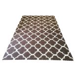 RUG COMPANY INSPIRED DHURRIE RUG, 274cm x 183cm, Moroccan lattice design.