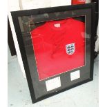 SIGNED GEOFF HURST SHIRT, 1966 World Cup presentation including ticket,