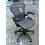 AERON DESK CHAIR, by Bill Stumpf and Don Chadwick for Herman Miller, 67cm W.