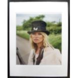 IAN MCKELL, Kate Moss in 'New Gipsy', photoshoot, photoprint, 50cm x 40cm, framed.