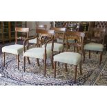 DINING CHAIRS, a set of eight,