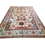 VERY FINE PERSIAN ISFAHAN CARPET, 365cm x 245cm,