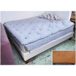 SAVOIR DOUBLE BED, with zip and link mattresses with topper, 180cm W.