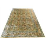 VERY FINE PURE SILK HEREKE DESIGN CARPET, 280cm x 187cm,