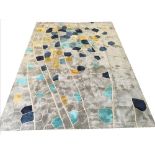 ABSTRACT CONTEMPORARY CARPET, 244cm x 152cm.