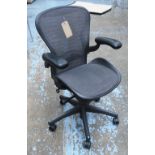 AERON DESK CHAIR, by Bill Stumpf and Don Chadwick for Herman Miller, 67cm W.