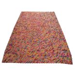 FLOOR RUG, 153cm x 240cm, multicoloured tufted pebble style.