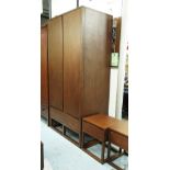 WARDROBE, contemporary style, 100cm x 60cm x 200cm H and two bedside to match.