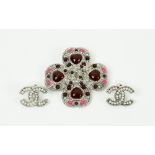 CHANEL JEWELLERY, comprising a four leaf clover design brooch,