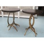 PORTA ROMANA SIDE TABLES, a pair, Miro range, 63cm H x 52cm W x 52cm D.