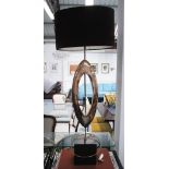 PORTA ROMANA TABLE LAMP, with oval shade, overall 116cm H.