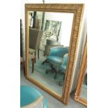 WALL MIRROR, gilt frame, 11cm W x 153cm H.