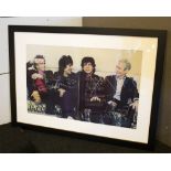 ROLLING STONES, LICKS TOUR, signed, 28cm x 45cm, framed and glazed.