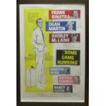 FRANK SINATRA, DEAN MARTIN AND SHIRLEY MACLAINE, in 'Some came running' film poster, 100cm x 65cm,