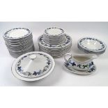 ROYAL DOULTON 'BURGUNDY' DINNER SERVICE, including twelve dinner plates.