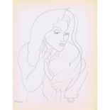 HENRI MATISSE, 'Woman with shawl K4' collotype, 1943, limited edition 950,