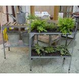 POTTING TABLES, two,