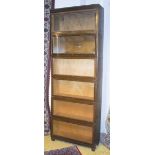 GLOBE WERNICKE BOOKCASE, similar to previous lot, 86cm W x 28cm D x 233cm H.