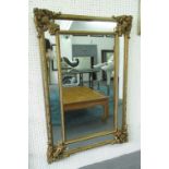 MIRROR, Louis XV style, ornate gilded frame, 124cm x 84cm.