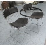 CHAIRS IN THE MANNER OF BERTOIA, a set of six,