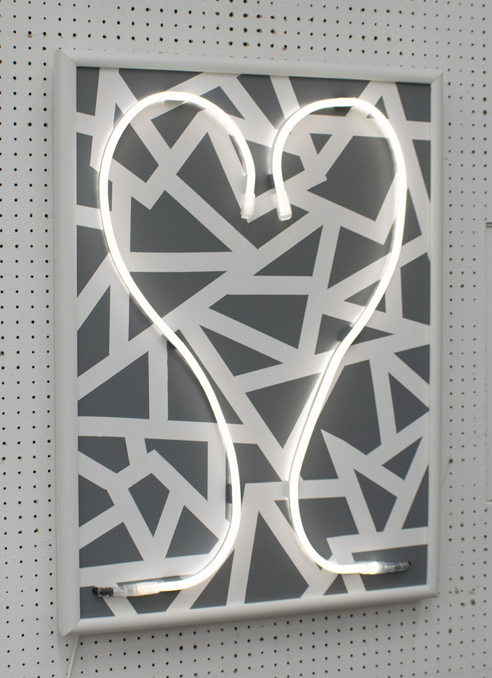 MONOCHROME LOVING BY BEE RICH, light up abstract wall statment,