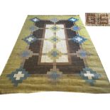 SWEDISH FLATWEAVE RUG, 298cm x 203cm, circa 1950,