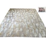 RUG COMPANY CARPET, 295cm x 238cm, tear drop silk and wool design.