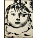 PABLO PICASSO, 'Portrait of Paloma', original lithograph, 1950, 23cm x 15.6cm, framed and glazed.