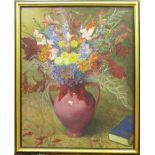 JOSEPH TEPPER (Russian/American 1886-1977) 'Vase with flowers' oil on canvas,