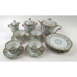 LIMOGES 'ARTOIS' COFFEE SERVICE, four place setting.