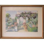 ARTHUR BYRNE, a set of six lithographs depicting garden scenes, hand signed in pencil and numbered,