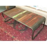 LOW TABLE, driftwood style, 55cm D x 34cm H x 110cm W.