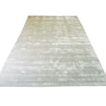 HOPPEN SILK CARPET, 305cm x 203cm, silver field.