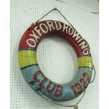 LIFE BUOY OXFORD ROWING CLUB 1922, 71cm diam.