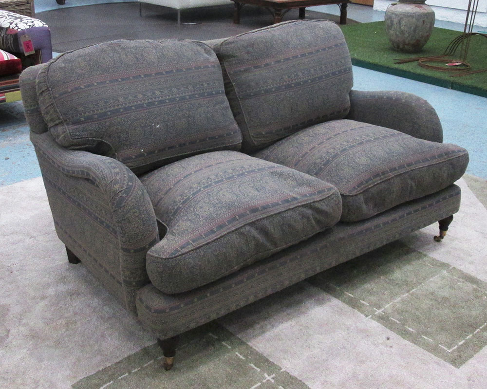 HOWARD STYLE SOFA, two seater,