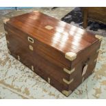 TRUNK, 19th century camphorwood with rising lid and carrying handles, 103cm x 52cm x 47cm H.