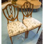 SIDE CHAIRS, a pair,