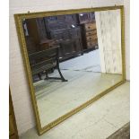 WALL MIRROR, gilt frame substantial proportions, 189cm x 132cm.